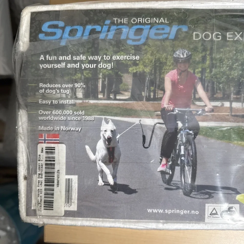 Springer Hands Free Dog Leash Bike Attachment Kit Pet Exerciser Running Walk New